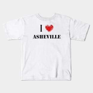 I Love Asheville Kids T-Shirt